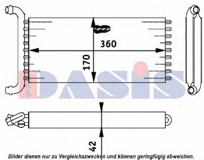 AKS DASIS 129013n -  Теплообменник, отопление салона